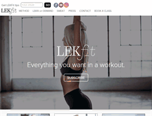 Tablet Screenshot of lekfit.com